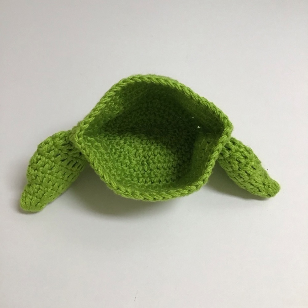 Baby Yoda Hand Knit Beanie Star Wars Disney Green Grogu Mandalorian Infant Hat - Picture 7 of 7